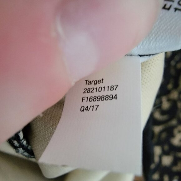 Xhilaration Black Cream Lace 3/4 Sleeve Lace-Up V-Neck Dress Size XS - Picture 5 of 8